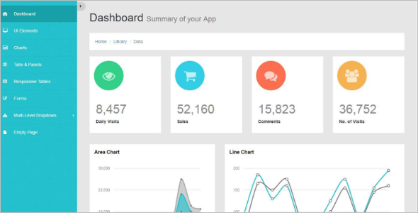 Free Admin HTML5 Template