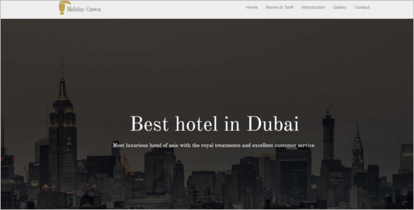 Free Hotel HTML5 Template