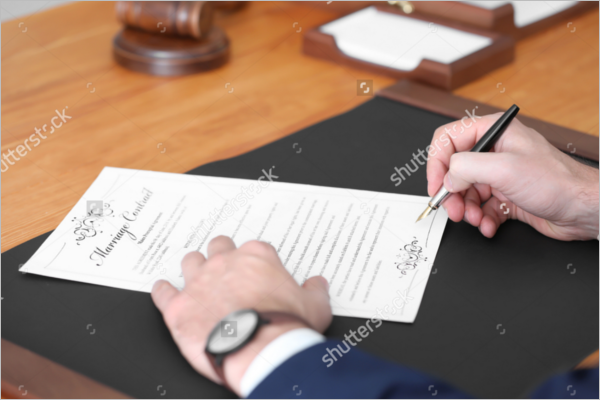 Free Marriage Contract Template