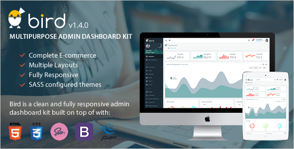 Free Responsive Admin Dashboard Template