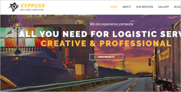 HTML5 Template For Logistics