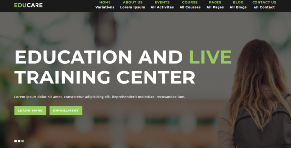 HTML5 University Website Template