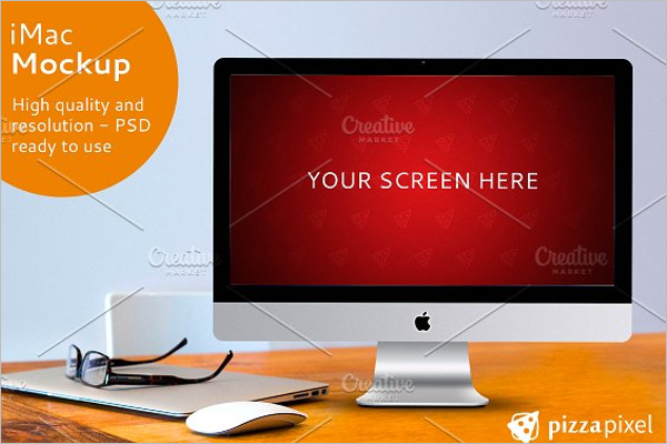High Quality iMac Mockup Design