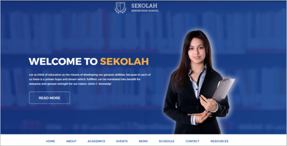 High School HTML5 Template