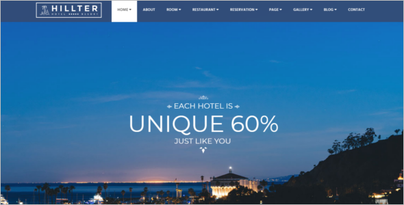 Hotel Reservation HTML5 Template