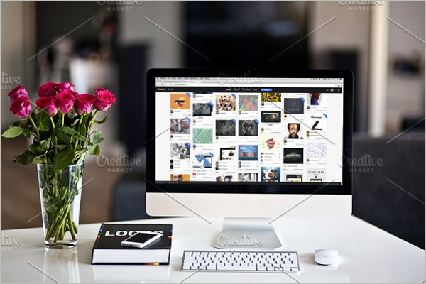 Imac Mockup Design Illustrator