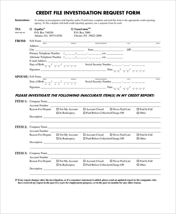 Investigation Report Form Template PDF