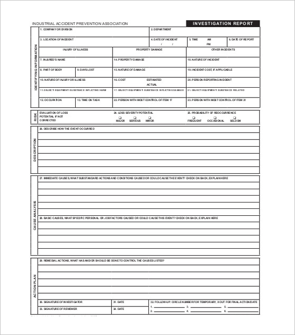 20+ Free Investigation Report Templates Word, PDF, Format Examples