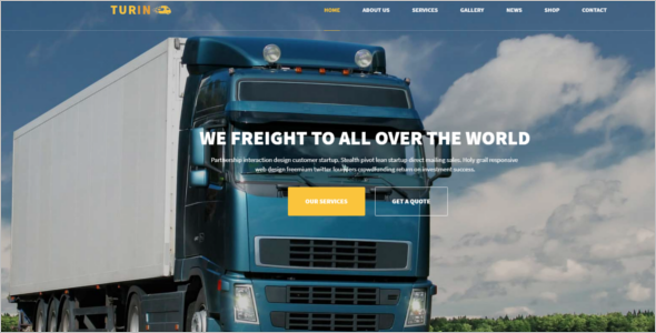 Logistics HTML5 Template