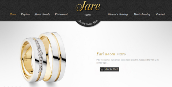 Luxury Jewellery Joomla Template