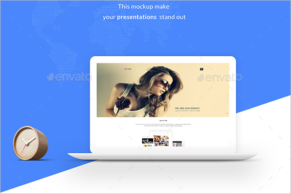 Macbook Mockup Design Template