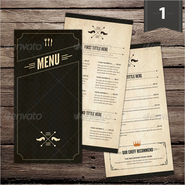 Menu Card Template Bundle