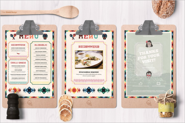 Mexican Food Menu PSD Template