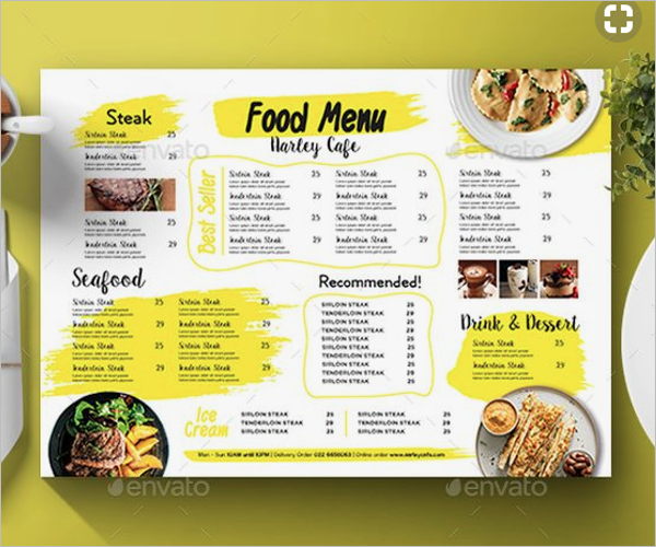 Modern Menu Template