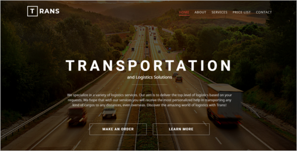 Modern Transportation HTML5 Template