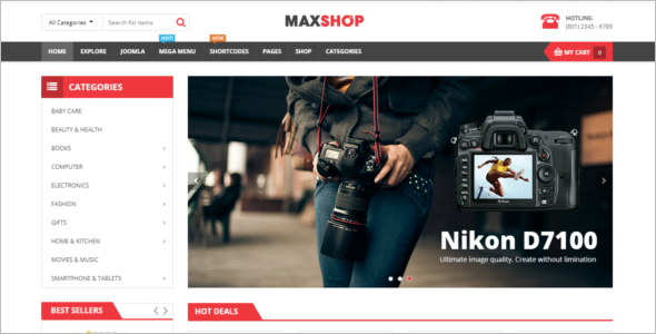 Multipurpose eCommerce Joomla Template