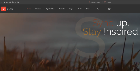 One Page Animated Joomla Template