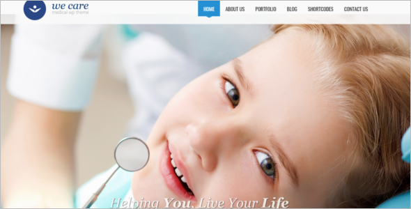 One Page Hospital Website Template