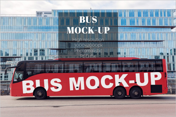 Outdoor Bus Mockup Design