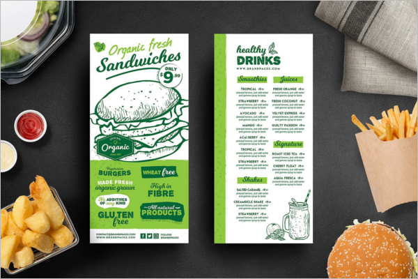 PSD Menu card Template