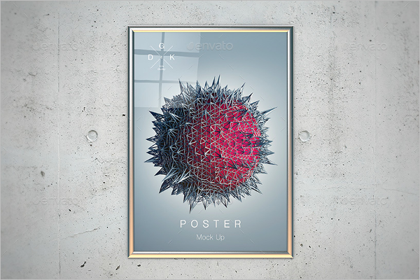 PSD Poster Mockup Design