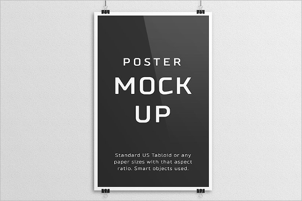 PSD Poster Mockup Template