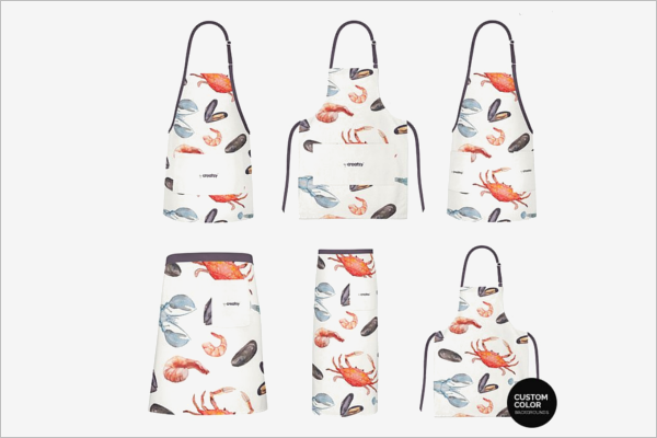 Pack OfÂ Apron Mockup
