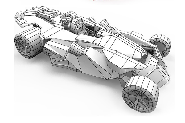 Paper Car 3D Design