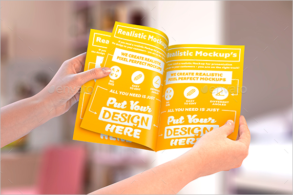 Photorealistic Leaflet Mockup Design