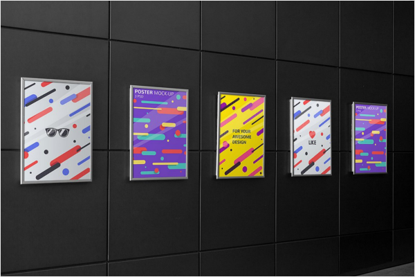 Poster Mockup Design PSD