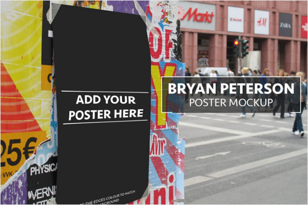 Poster Mockup Horizontal Design