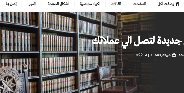 Premium Arabic WordPress Theme