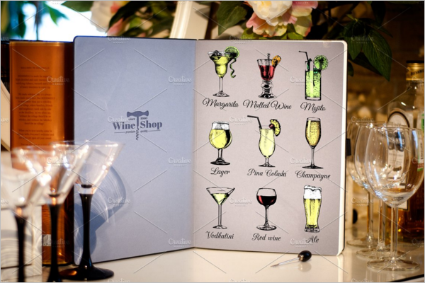 Printable Party Menu Card Design
