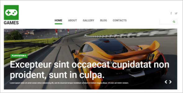 RacingÂ Gaming Joomla Template