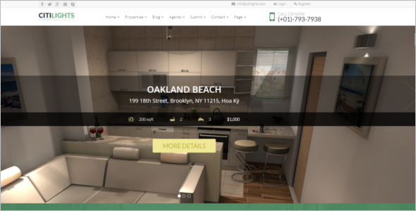 Real Estate Agency Website Joomla Template