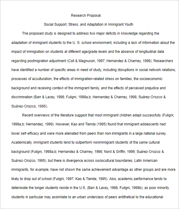 Research Proposal Template
