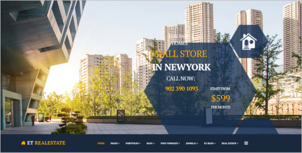 Responsive Joomla Real Estate Template