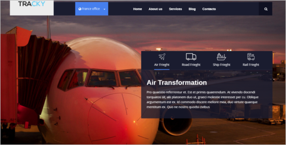 Responsive Logistic Website Template