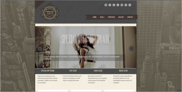 Responsive Vintage HTML5 Template