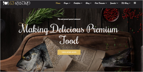 Restaurant WebsiteÂ Joomla Template