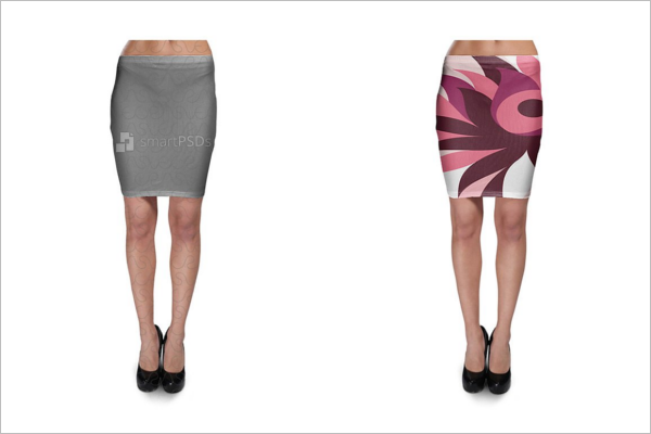 Skirt Clothing Design Mockup