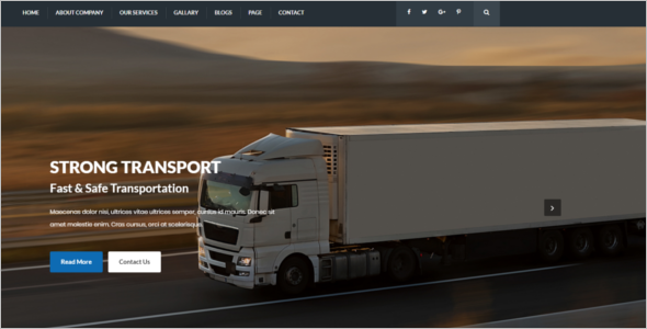 Transport Services HTML5 Template
