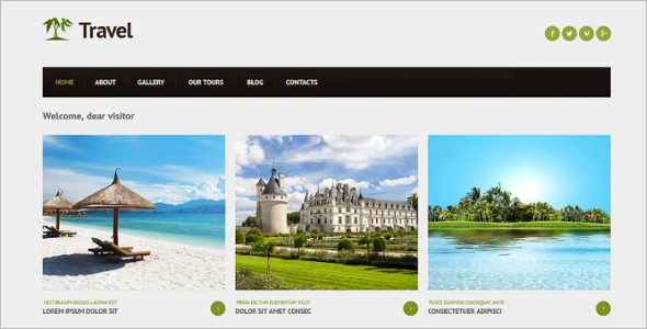 Travel DestinationÂ  Joomla Template