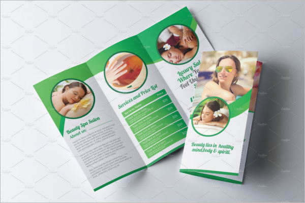Trifold Beauty Brochure Template