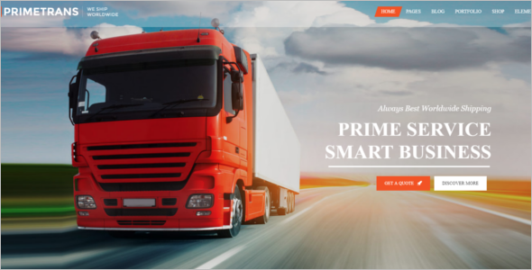 Trucking HTML5 Website Template