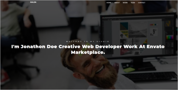Web Design Template PSD