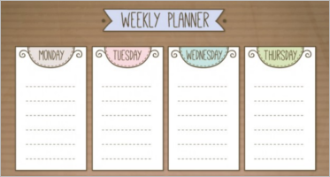 Weekly Planner Templates