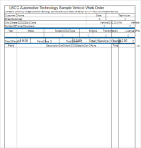 Work Order Format Excel - Creative Templates
