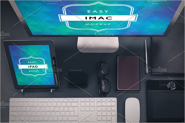 Workstation iMac Mockup Template