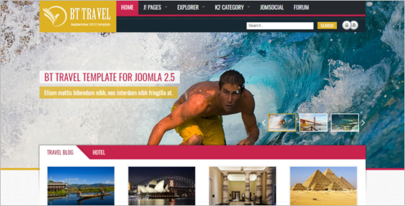 World Travel Joomla Template